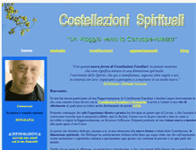 Tablet Screenshot of costellazioni-spirituali.org